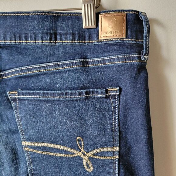 EUC DENIZEN FROM LEVIS HI RISE CUFFED JEGGING CROP SIZE 33 WAIST / 12 - Picture 13 of 16